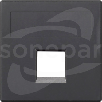 50000185-038 płytka S500 1xRJ uniw.grafit Plakietka