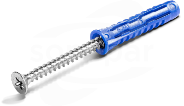 R-S3-4ALL-08L+/6 (6szt) Kołek uniwersalny z wkrętem