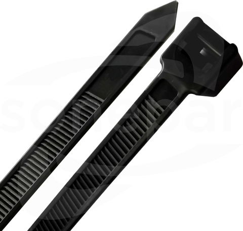 760x9mm (100szt) Opaska kablowa UV czarny TRADEFORCE