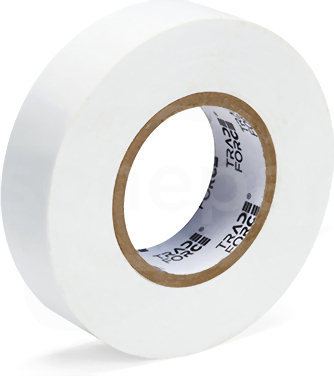0,15x19mm 20m biały Taśma izolacyjna TRADEFORCE