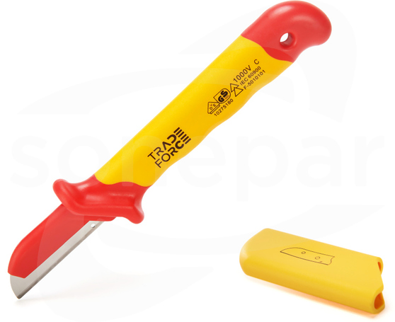 50x180mm Nóż z osłoną do ściągania izolacji TRADEFORCE