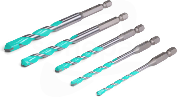 4-10mm Multi Material (5szt) Zestaw wierteł uniwersalnych TRADEFORCE