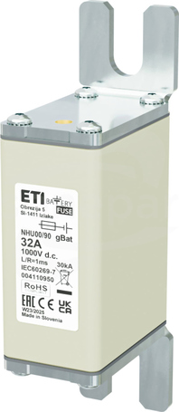 NHU00/90 32A gBat 1000VDC Wkładka bezpiecznikowa