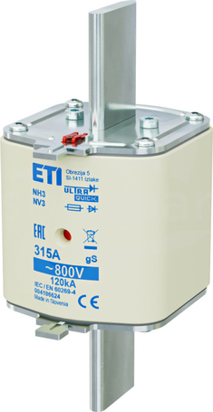 NH3 315A gS 800V Wkładka bezpiecznikowa