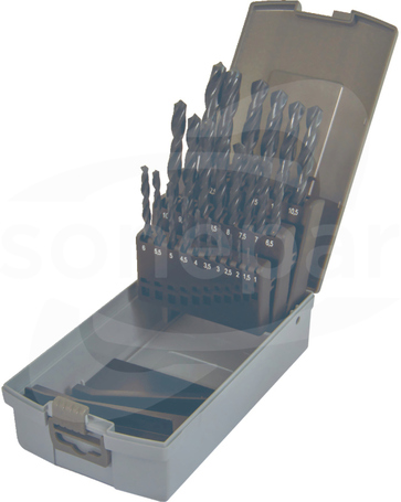HSS 1-13mm Zestaw wierteł walcowanych kaset met