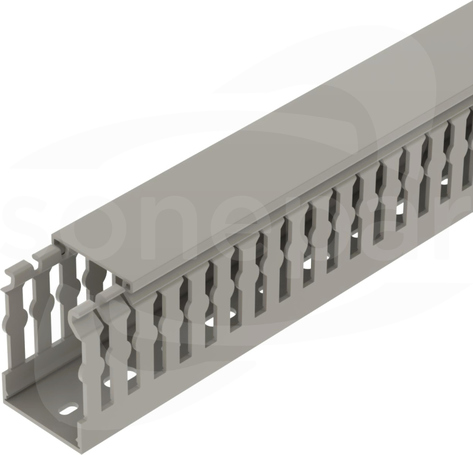 CABLIX 6040 S 40x60x2000 ciemnoszary RAL7030 Kanał grzebieniowy bezhalogenowy