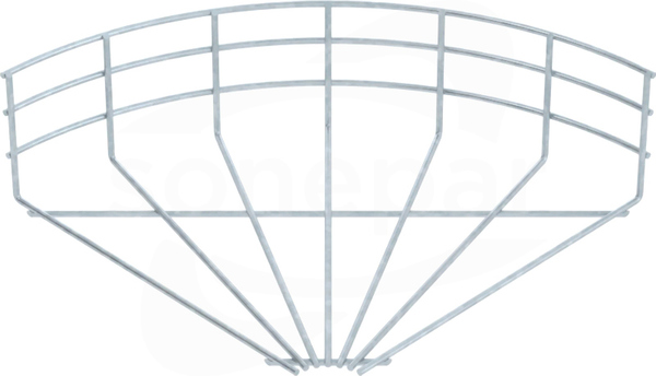 GRB90/130 FT (105x300) ŁUK KORYTA SIATKOWEGO
