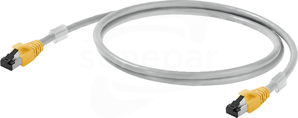 IE-C6FP8LD0100X40X40-Y Kabel Patch kat.6 LSZH szary