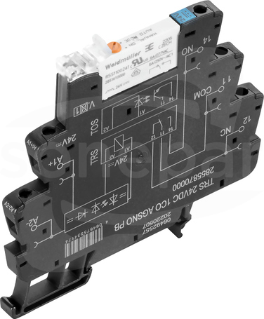 TRS 24VDC 1CO AGSNO PB Przekaźnik