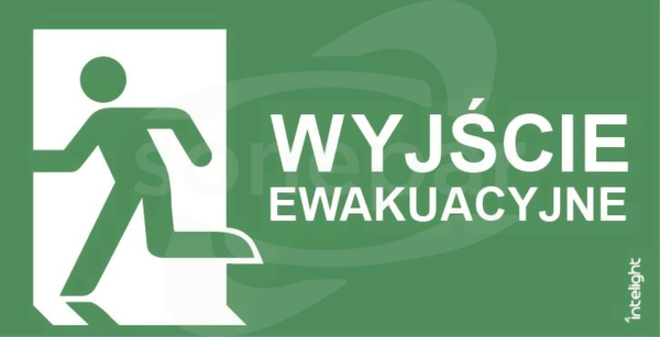 WYJŚCIE EWAKUACYJNE do ORION napis lewo - OR13 Piktogram 300x100mm