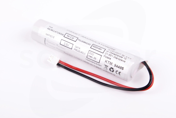 NiCd 3,6V 600mAh L102 x fi17 Pakiet akumulatorów do PUNTO LED (po 2016r)