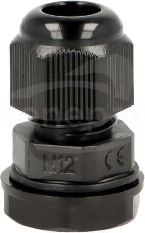 MG-12 M12x1,5 3-6,5mm IP68 czarny Dławnica kablowa z gwintem metrycznym