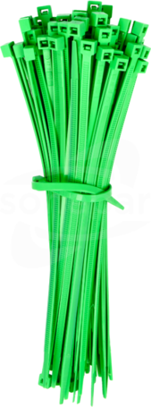 FLUO-100MCZI 100x2,5 zielony (100szt) Opaska kablowa kolorowa