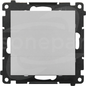 SIMON55 aluminium mat Zaślepka z ramka montażową