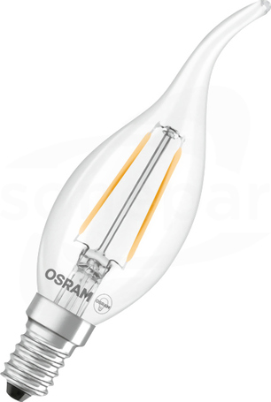 LED Star Classic BA 25 1.8W 827 Clear E14 250lm Źródło LED filament płomień (D)