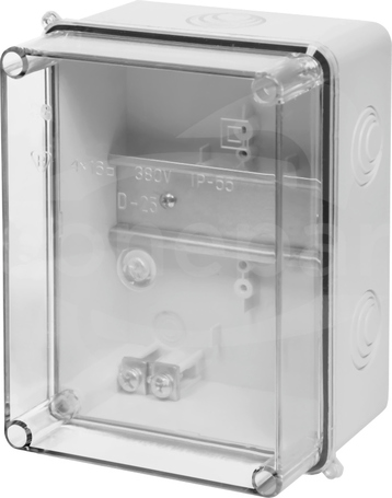 CARBO-BOX 158x118x80mm z szyną IP55 Obudowa
