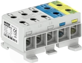 OTL50-5x szary 5x1xAl/Cu 1,5-50mm2 1500V Złączka szynowa