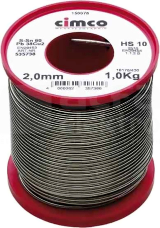 S-Sn60Pb38Cu2 2mm/1000g Spoiwo