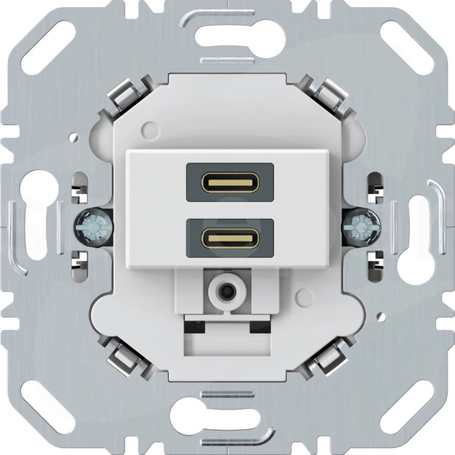 USB C+C ładowarka 20W biały Mechanizm gniazda ładowania