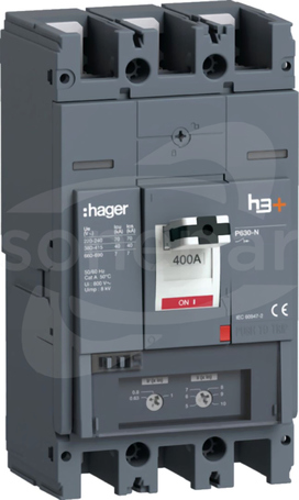 MCCB h3+ P630 TM 3x400A 40kA Wyłącznik mocy