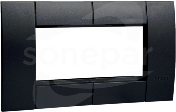 GT4529011 45x45 czarny Ramka 2-krotna