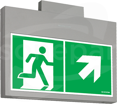 MONITOR2 GR E1/ST SIGN Oprawa LED awaryjna