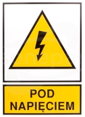 TZO 105x148P POD NAP. Tabliczka płyta z tworzywa sztucznego