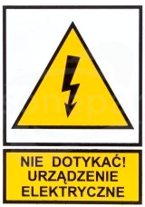 TZO 52x74P N.D.U.E Tabliczka płyta z tworzywa sztucznego