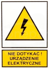 TZO 74x105P N.D.U.E. Tabliczka płyta z tworzywa sztucznego