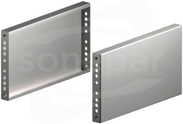 VX 8660.081 200x500mm stal nierdzewna 2szt Osłona cokołu boczna