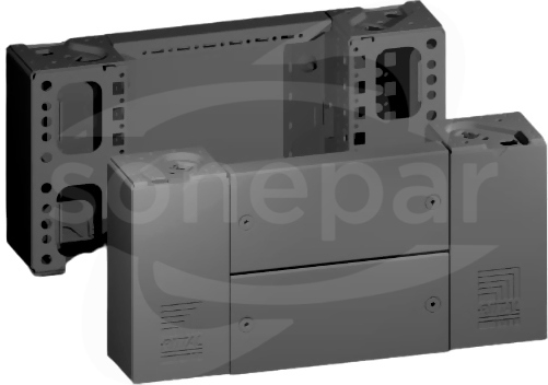VX 200x400mm (2szt) Elementy narożne z osłonami, przód i tył,