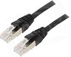 ETHERLINE LAN Cat.6A 5,0m BK Patchcord