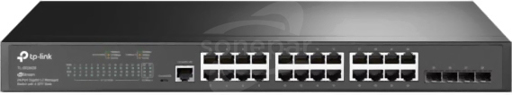 L2 JetStream 24porty Gb 4xSFP Switch przełącznik zarządzalny