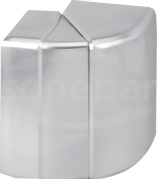CONNECT 130x55 aluminium Kąt zewnętrzny regulowany CABLOPLUS
