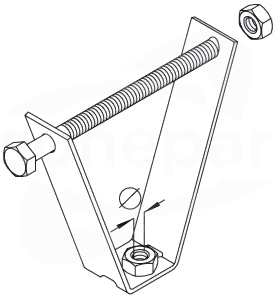 TBS 8/120S UCHWYT DO BLACHY TRAPEZOWEJ