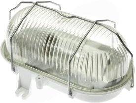 OWALNA 100W E27 IP44 230V Oprawa kanalowa+siatka