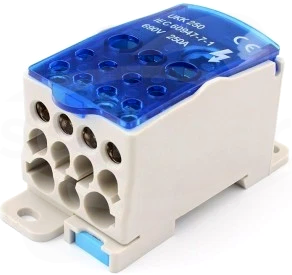 SPLIT 1x35-120, 2x6-35, 5x2,5-16, 4x2,5-10, 250A Blok rozdzielczy