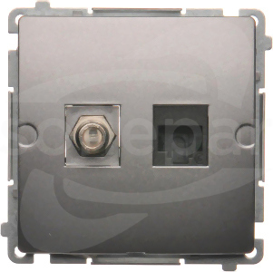 BASIC/M RJ45 kat.6 inox Gniazdo antenowe typu F