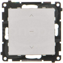SIMON55 10AX aluminium mat Przycisk roletowy