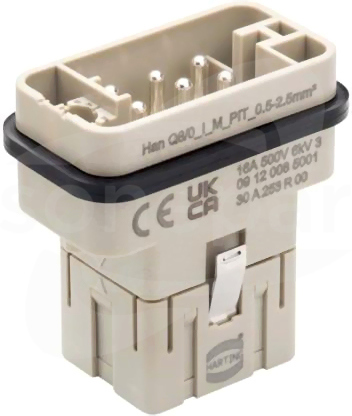 Han Q8/0_I_M_PIT_0.5-2.5mm2 Wkład stykowy
