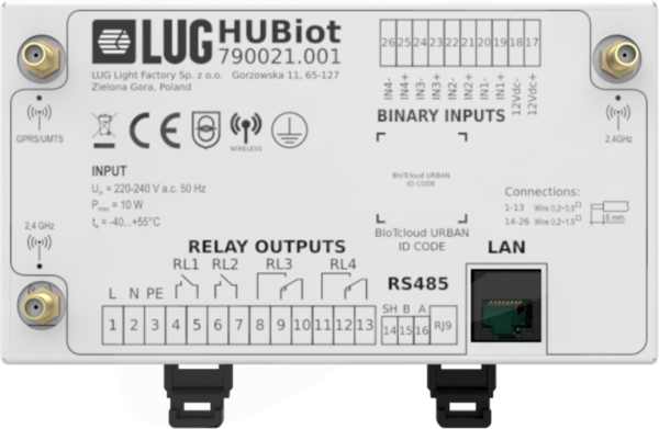 HUBiot-2 LTE Glo bal , na szynę DIN SIM T-MOBILE Border router