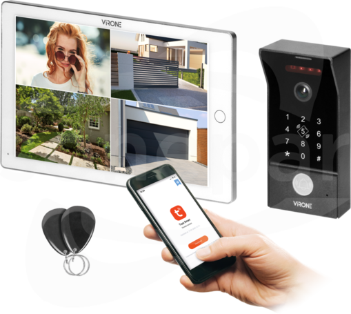 MAILO LCD 10" WiFi+APP Zestaw wideodomofonowy bezsłuchawkowy