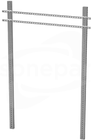 40x21x2mm/2mb Ceownik montażowy perforowany (PV)