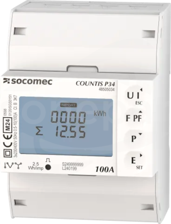 P34 3PH 100A MODBU MID Licznik energii Countis