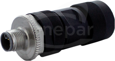 M12 5P kod.-L max. 2,5mm2 Wtyczka męska