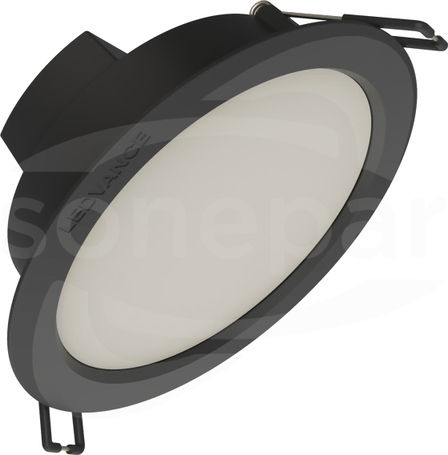 DL IP44 DN 115 8W 865 920LM BK Downlight LED dostropowy