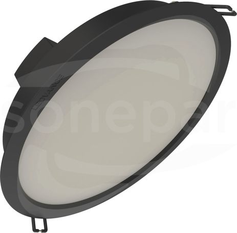 DL IP44 DN 190 18W 840 2070LM BK Downlight LED dostropowy