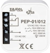 PEP-01/012 12VAC/DC 10A Przekaźnik elektromagnetyczny