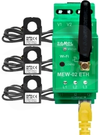 MEW-02 ETH/SC-16 Monitor energii elektrycznej Wi-Fi