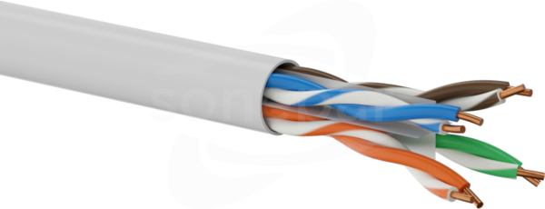U/UTP kat.6A 4x2x23AWG LSOH Dca 10Gb szary (500m) Przewód teleinformatyczny